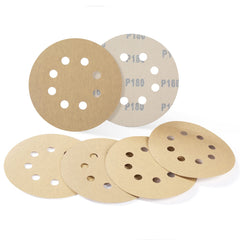 100PCS 5 Inch Sanding Discs 60/80/120/150/220 Grits Hook and Loop 8 Holes Sandpaper