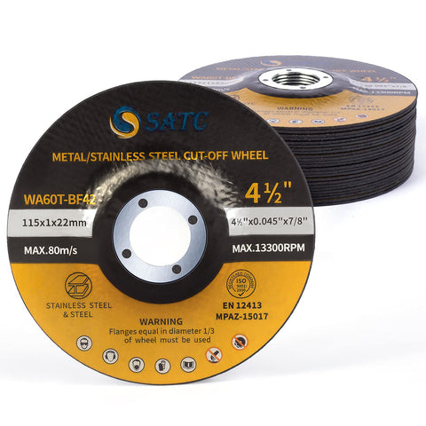 25PCS 4 1/2 Cut Off Wheel Grinder Blades 4-1/2" x .045 x 7/8" Cutting Disc