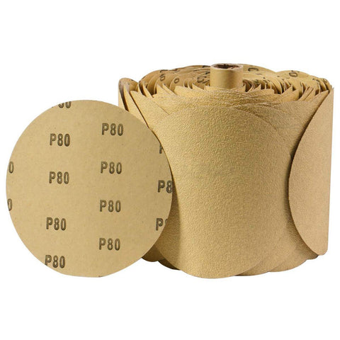 SATC 100 PCS PSA Sanding Discs 6 Inch 80 Grit Aluminum Oxide