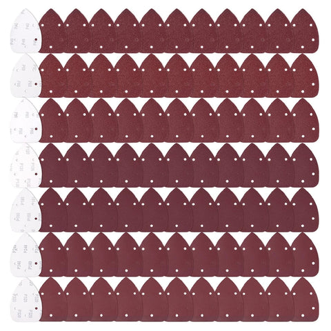 84 PCS Mouse Detail Sander Sandpaper Sanding Paper Assorted 40/60/80/120/180/240/320 Grits