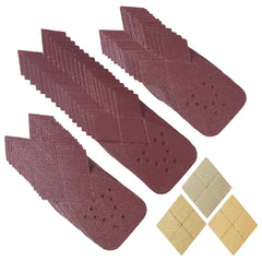 Mouse Sandpaper 50 PCS Mouse Detail Sander Sandpaper with Extra 3 Tips 60/80/120/150/220 Grits