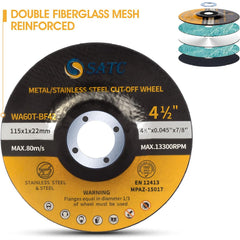 25PCS 4 1/2 Cut Off Wheel Grinder Blades 4-1/2" x .045 x 7/8" Cutting Disc