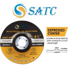 25PCS 4 1/2 Cut Off Wheel Grinder Blades 4-1/2" x .045 x 7/8" Cutting Disc