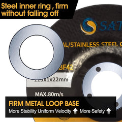 25PCS 4 1/2 Cut Off Wheel Grinder Blades 4-1/2" x .045 x 7/8" Cutting Disc