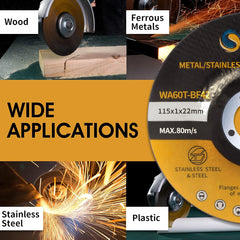 25PCS 4 1/2 Cut Off Wheel Grinder Blades 4-1/2" x .045 x 7/8" Cutting Disc