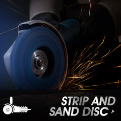 Strip Discs 5PCS Bule Stripping Wheel 4-1/2" x 7/8" Fit Angle Grinder Clean and Remove Paint Rust and Oxidation