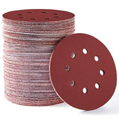 150 PCS Sanding Discs 5-Inch 8-Hole Aluminum Oxide Sandpaper for Woodworking Hook and Loop Adhesive for Random Orbital Sander