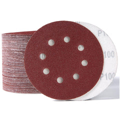 150 PCS Sanding Discs 5-Inch 8-Hole Aluminum Oxide Sandpaper for Woodworking Hook and Loop Adhesive for Random Orbital Sander