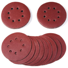 150 PCS Sanding Discs 5-Inch 8-Hole Aluminum Oxide Sandpaper for Woodworking Hook and Loop Adhesive for Random Orbital Sander