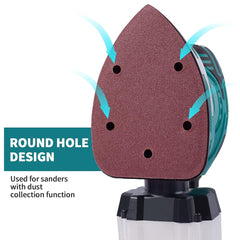 84 PCS Mouse Detail Sander Sandpaper Sanding Paper Assorted 40/60/80/120/180/240/320 Grits