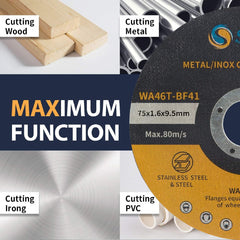 S SATC 25 PCS 3 Inch Cut Off Wheels 3"x 1/16" x 3/8" Cutting Wheel