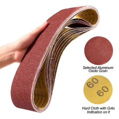 Sanding Belts 4×36-Inch Sanding Belt Belt Sander Belt Sander Paper (2 Each of 60, 80, 120,150,240,400 Grits) Aluminum Oxide 12PCS