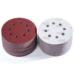 150 PCS Sanding Discs 5-Inch 8-Hole Aluminum Oxide Sandpaper for Woodworking Hook and Loop Adhesive for Random Orbital Sander