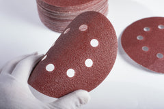 5 inch 8 Holes Dustless Hook and Loop Sanding Discs, 150PCS 60 80 100 120 150 180 240 320 400 600 Grit