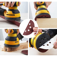 150 PCS Sanding Discs 5-Inch 8-Hole Aluminum Oxide Sandpaper for Woodworking Hook and Loop Adhesive for Random Orbital Sander