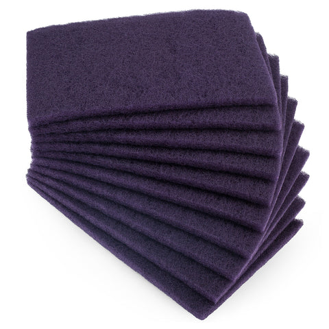 S SATC 6" x 9" Purple General Purpose Scuff Pads,10 Pack Paint Primer Prep Adhesion Scratch Automotive Scotch Brite Pads for Scuffing,Scouring,Sanding