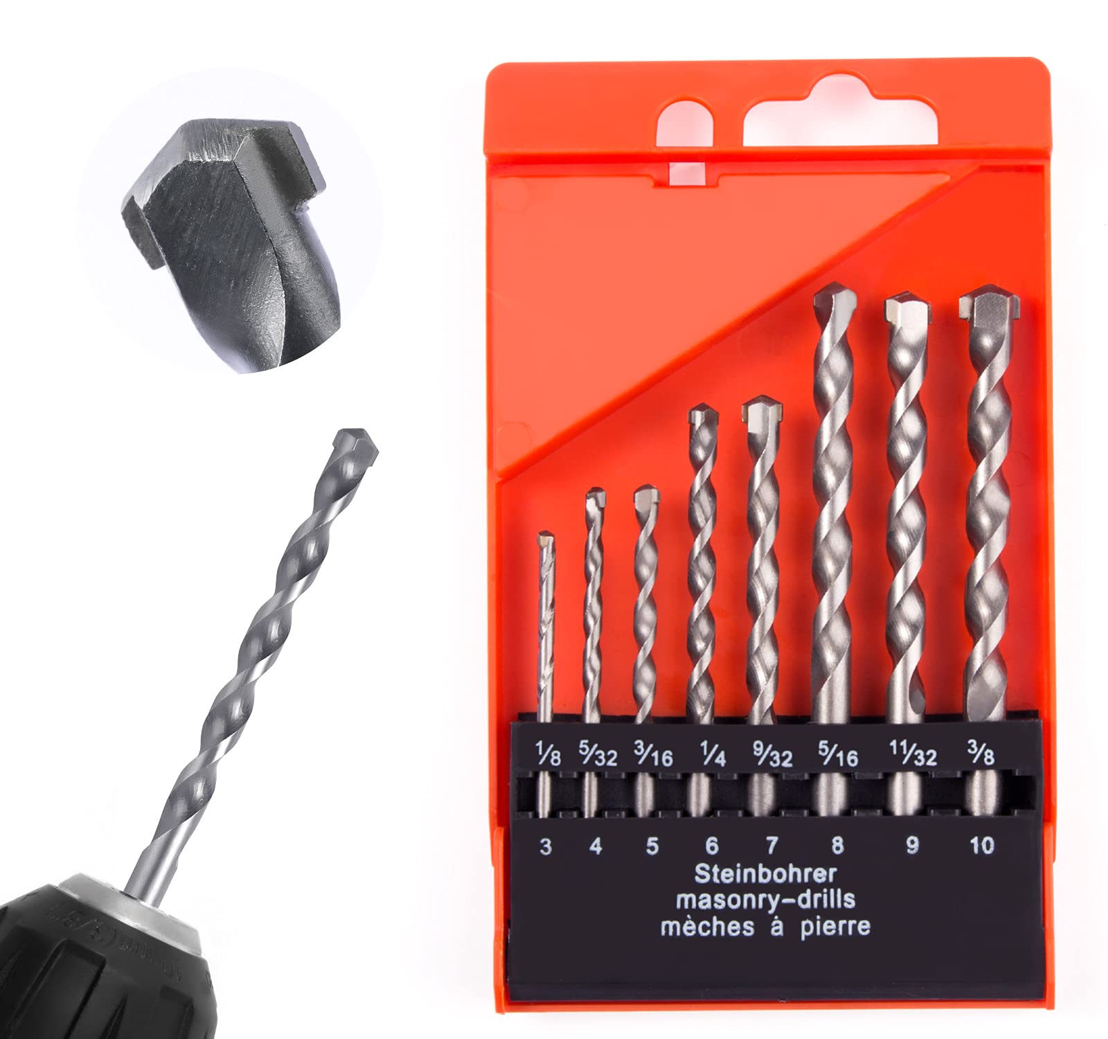 Drill Bit Set 8 PCS Metal Drill Bits for Wood Impact Driver Steel