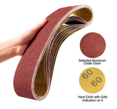 Sanding Belts 4×36-Inch Sanding Belt Belt Sander Belt Sander Paper (2 Each of 60, 80, 120,150,240,400 Grits) Aluminum Oxide 12PCS
